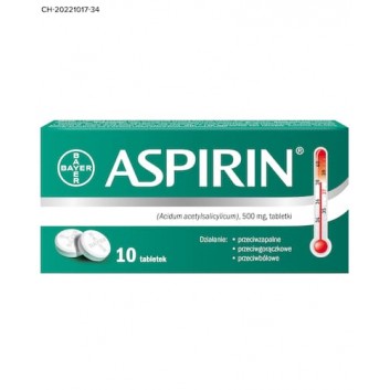 ASPIRIN, 10 tabletek - obrazek 1 - Apteka internetowa Melissa