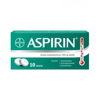 Aspirin, 500 mg, tabletki, 10 sztuk