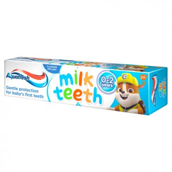 Aquafresh Milk Teeth Psi Patrol Pasta do zębów dla dzieci w wieku 0-2 lata, 50 ml - obrazek 3 - Apteka internetowa Melissa