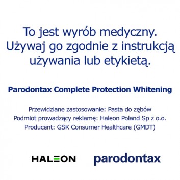 Parodontax Complete Protection Whitening, 75 ml - obrazek 7 - Apteka internetowa Melissa