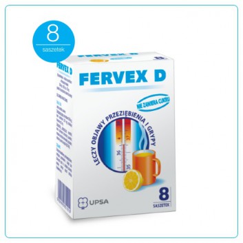 FERVEX D, saszetki, 8 sztuk 