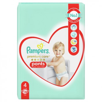 Pampers Premium Care Pieluchomajtki, Rozmiar 4, 9-15 kg, 38 szt., cena, opinie, właściwości - obrazek 2 - Apteka internetowa Melissa