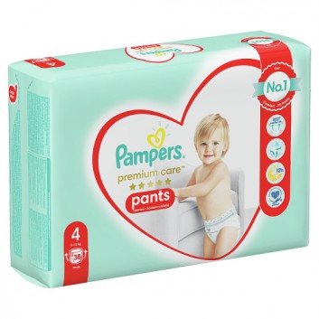 Pampers Premium Care Pieluchomajtki, Rozmiar 4, 9-15 kg, 38 szt., cena, opinie, właściwości - obrazek 4