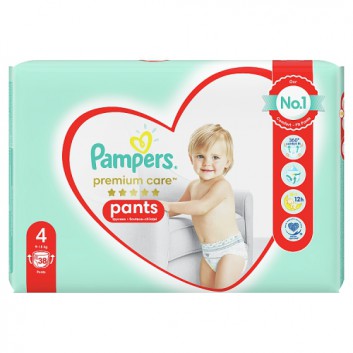 Pampers Premium Care Pieluchomajtki, Rozmiar 4, 9-15 kg, 38 szt., cena, opinie, właściwości - obrazek 3 - Apteka internetowa Melissa