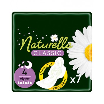 NATURELLA CLASSIC Podpaski ze skrzydełkami Night, 7 sztuk