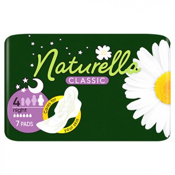 NATURELLA CLASSIC Podpaski ze skrzydełkami Night, 7 sztuk - obrazek 4 - Apteka internetowa Melissa