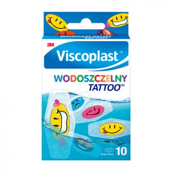 VISCOPLAST WODOSZCZELNY TATTOO Zestaw wodoszczelnych plastrów, 10 sztuk - obrazek 1 - Apteka internetowa Melissa