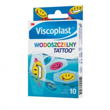 VISCOPLAST WODOSZCZELNY TATTOO Zestaw wodoszczelnych plastrów, 10 sztuk - obrazek 3 - Apteka internetowa Melissa