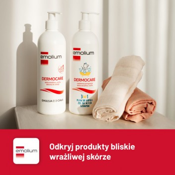 Emolium DERMOCARE 3w1 płyn do kąpieli, żel do mycia, szampon, 400 ml - obrazek 6
