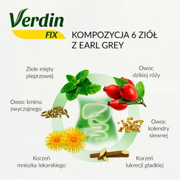 VERDIN FIX Z EARL GREY - 20 saszetek - obrazek 4 - Apteka internetowa Melissa