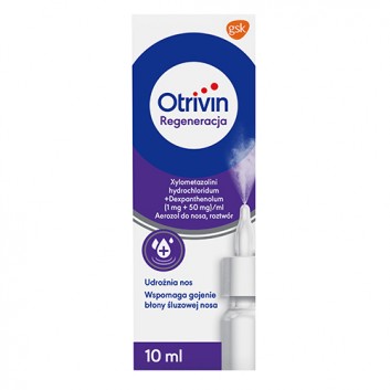 OTRIVIN REGENERACJA Aerozol do nosa (1mg + 50 mg)/ml, 10 ml  - obrazek 2 - Apteka internetowa Melissa