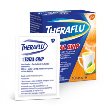 THERAFLU TOTAL GRIP na objawy przeziębienia i grypy,10 sasz.  - obrazek 2 - Apteka internetowa Melissa