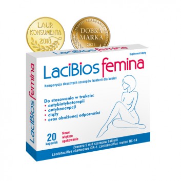 Lacibios Femina, kapsułki, 20 sztuk - obrazek 2