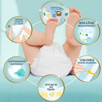 PAMPERS PREMIUM CARE 2 MINI, pieluchy 4-8 kg, 68 sztuk - obrazek 3