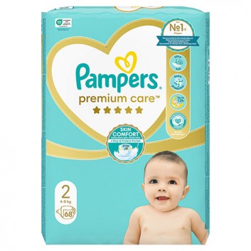 PAMPERS PREMIUM CARE 2 MINI, pieluchy 4-8 kg, 68 sztuk - obrazek 6