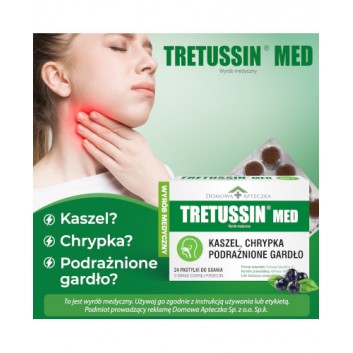 DOMOWA APTECZKA Tretussin Med, 24 pastylki do ssania - obrazek 2