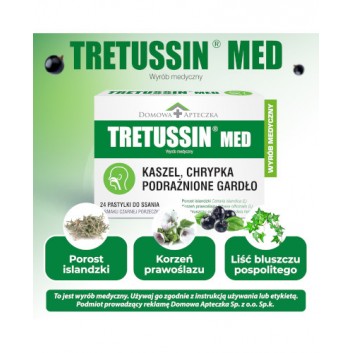 DOMOWA APTECZKA Tretussin Med, 24 pastylki do ssania - obrazek 3