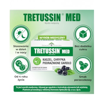 DOMOWA APTECZKA Tretussin Med, 24 pastylki do ssania - obrazek 5