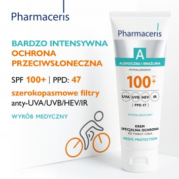 Pharmaceris A MEDIC PROTECTION Krem specjalna ochrona do twarzy i ciała SPF100+, 75 ml - obrazek 3 - Apteka internetowa Melissa