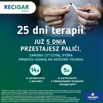 Recigar 1,5 mg, leczenie uzależnienia od nikotyny, tabletki, 100 sztuk - obrazek 4