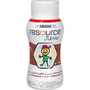 RESOURCE JUNIOR Smak czekoladowy - 4 x 200 ml Wysokoenergetyczny środek spożywczy - cena, opinie, wskazania - obrazek 2