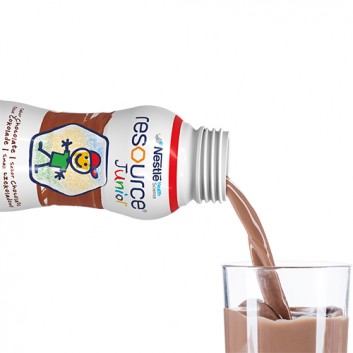 RESOURCE JUNIOR Smak czekoladowy - 4 x 200 ml Wysokoenergetyczny środek spożywczy - cena, opinie, wskazania - obrazek 3