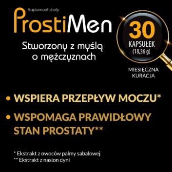 ProstiMen, 30 kaps., na prostatę, cena, opinie, wskazania - obrazek 3 - Apteka internetowa Melissa