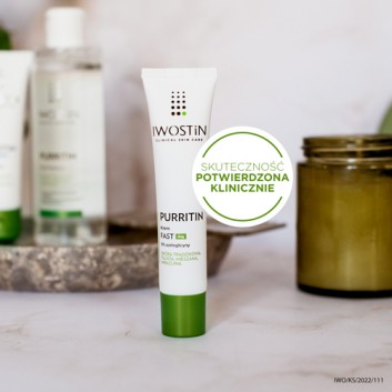 IWOSTIN PURRITIN Krem FAST Azg - 40 ml - na zmiany trądzikowe - cena, stosowanie, opinie  - obrazek 5 - Apteka internetowa Melissa