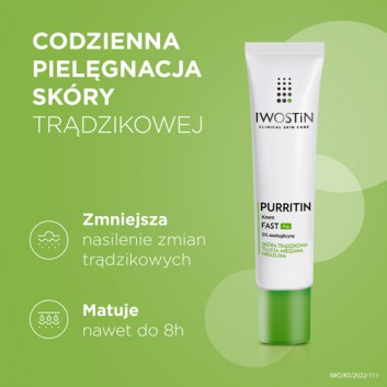 IWOSTIN PURRITIN Krem FAST Azg, na zmiany trądzikowe, 40 ml - obrazek 4 - Apteka internetowa Melissa