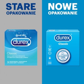 DUREX CLASSIC Prezerwatywy - 3 szt. - cena, opinie, właściwości - obrazek 4 - Apteka internetowa Melissa