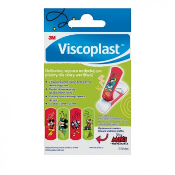 VISCOPLAST MIKI I PRZYJACIELE Plastry z opatrunkiem, 10 sztuk - obrazek 3