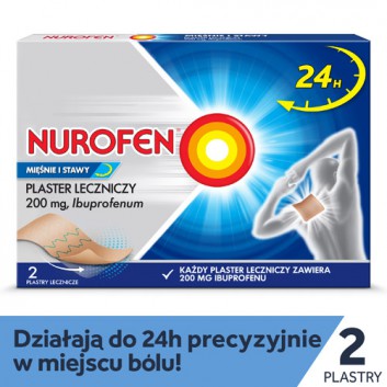 Nurofen Mięśnie i Stawy ibuprofen 200 mg plaster leczniczy, 2 sztuki - obrazek 1 - Apteka internetowa Melissa