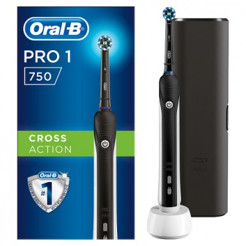 ORAL-B Akumulatorowa szczoteczka elektryczna PRO750 3D Black- 1 szt. - cena, stosowanie, opinie  - obrazek 1 - Apteka internetowa Melissa