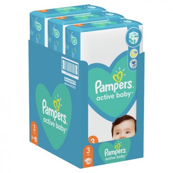 Pampers Pieluchy Active Baby rozmiar 3, 58 sztuk pieluszek - cena, opinie, właściwości - obrazek 4 - Apteka internetowa Melissa