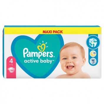 Pampers Pieluchy Active Baby rozmiar 4, 58 sztuk pieluszek - cena, opinie, wskazania - obrazek 2 - Apteka internetowa Melissa