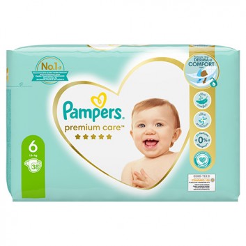 Pampers Pieluchy Premium Care rozmiar 6, 38 sztuk pieluszek  - obrazek 5 - Apteka internetowa Melissa