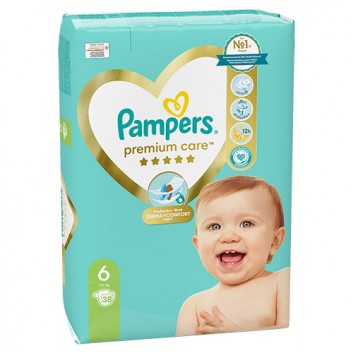 Pampers Pieluchy Premium Care rozmiar 6, 38 sztuk pieluszek  - obrazek 6 - Apteka internetowa Melissa