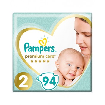 Pampers Pieluchy Premium Care rozmiar 2, 94 sztuki pieluszek  - obrazek 1 - Apteka internetowa Melissa