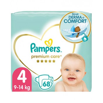 Pampers Pieluchy Premium Care rozmiar 4, 68 sztuk pieluszek  - obrazek 1 - Apteka internetowa Melissa