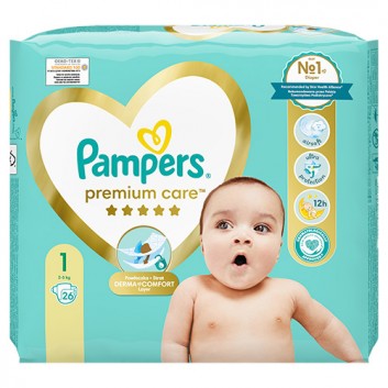 Pampers Pieluchy Premium Care New Born, 26 sztuk pieluszek - cena, opinie, właściwości - obrazek 7 - Apteka internetowa Melissa