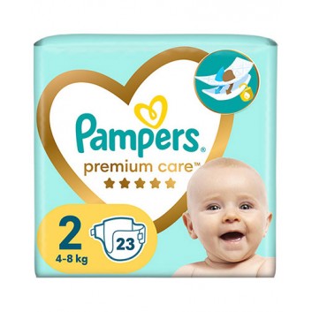 Pampers Pieluchy Premium Care rozmiar 2, 23 sztuki pieluszek  - obrazek 1 - Apteka internetowa Melissa