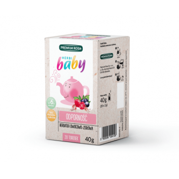 HERBI BABY Herbatka dla dzieci i niemowląt na odporność, 20 sasz., cena, opinie, właściwości  - obrazek 1 - Apteka internetowa Melissa