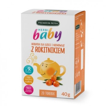 HERBI BABY Herbatka dla dzieci i niemowląt z rokitnikiem - 20 saszetek - obrazek 1 - Apteka internetowa Melissa