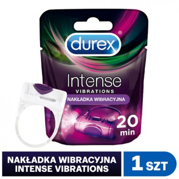 DUREX INTENSE VIBRATIONS Nakładka wibracyjna, 1 sztuka - obrazek 1 - Apteka internetowa Melissa