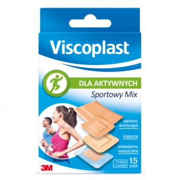 VISCOPLAST Plastry zestaw sportowy mix - 15 szt.