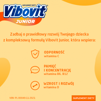 VIBOVIT JUNIOR Pomarańczowy, 30 sasz. - obrazek 2