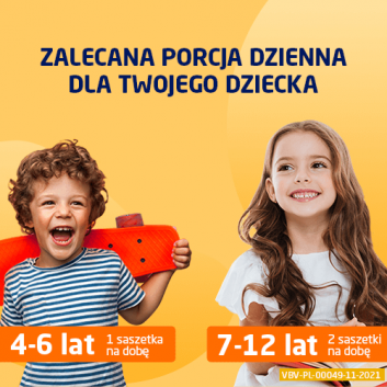 VIBOVIT JUNIOR Pomarańczowy, 30 sasz. - obrazek 4