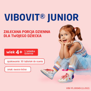 Vibovit Junior, proszek w saszetkach o smaku truskawkowym, 2 g, 30 sztuk - obrazek 5