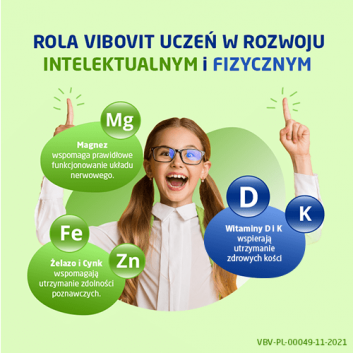VIBOVIT UCZEŃ Witaminy + Żelazo, 30 tabletek - obrazek 3 - Apteka internetowa Melissa