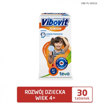 VIBOVIT JUNIOR Witaminy + Żelazo - 30 tabl. - obrazek 1 - Apteka internetowa Melissa
